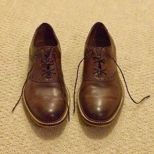 Ashton Grey Brown Dress Shoes Mens